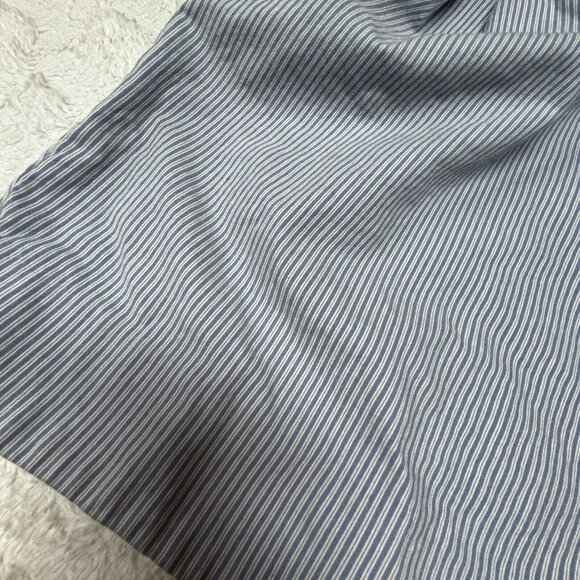 Anthropologie Edme & Esyllte Women's Size 8 Blue Striped Career Pencil Skirt - Picture 8 of 9